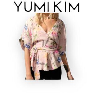 Yumi Kim Pastel Wrap Top Kimono Style Size S
